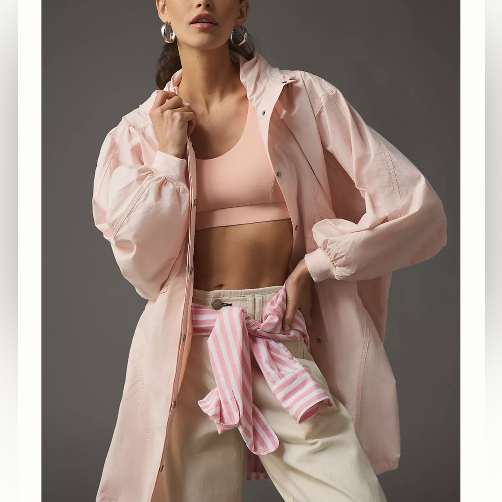 Stylish Light Pink Utility Jacket for Women